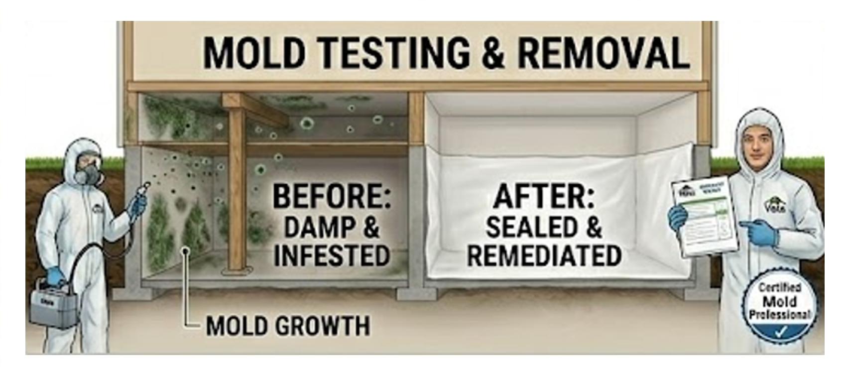 Mold testing and removal